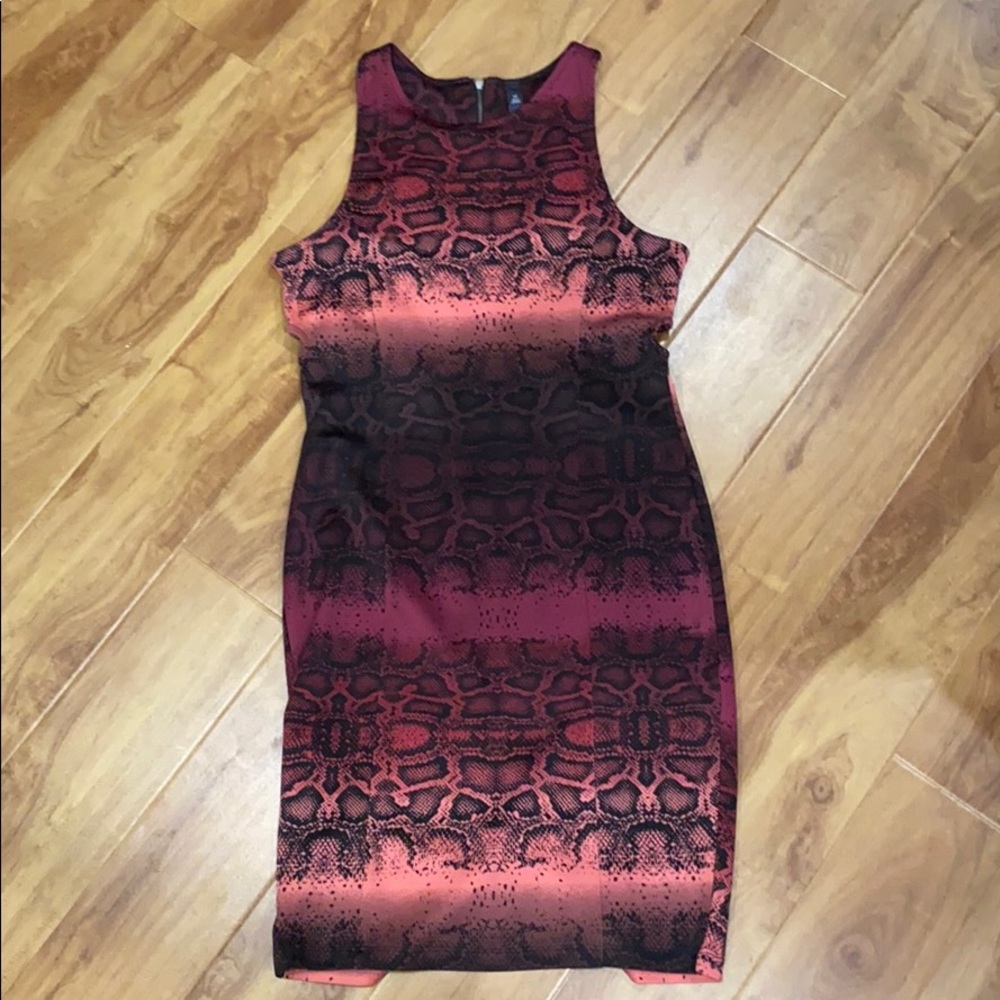Jessica Simpson Pink Snakeskin Dress
